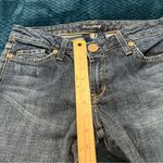 Immortality Stretch Dark Wash Denim Low Rise Bootcut Jeans Size 29 Blue Photo 11