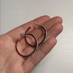 Urban Outfitters  Rhinestone Elegant Gold Hoop Earrings Photo 1