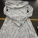 Wild Fable Fit & Flare Off Shoulder Long Sleeve Dress Size Medium Blue NWT Photo 5