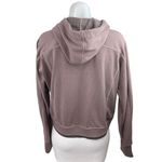 Athleta Recover Brown Mauve Drawstring Pockets Hoodie Sweatshirt Sweater Top S Photo 2