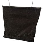 Intimately Free People Gold Sparkle Micro Brami Tank Festival Rave Whimsical M/L Black Size M Photo 4