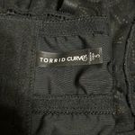 Torrid  Curve Scroll Lace Sheer Lined Underwire Longline Bra Rich Black 5X / 28 Photo 8