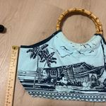 Disney Mickey Mouse Beach Resort Novelty Bamboo Handle Tote Bag Photo 1