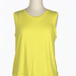 Nanette Lepore  Tank‎ Top Yellow Sleeveless Twist Back Casual Athleisure Medium Photo 0