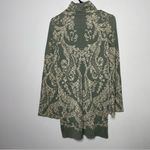 Free People NEW Mock Neck Paisley Long Sleeve Sweater Dress Size XS Photo 1
