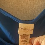 Covington  Royal Blue Sequin front Tank Top large Photo 1