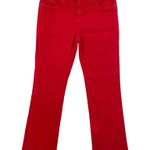 Second Yoga Jeans Red Denim Bootcut 5 Pocket Stretchy Size 30 Photo 0
