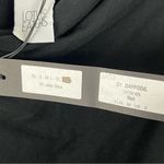 LOTUS EATERS Black Daffodil High Neckline Side Rear Slits Long Sleeve Top Small Photo 4