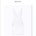 AG Adriano Goldschmied   Jeans White Denim Kaitlin Mini Skirt Overalls Denim M Photo 12