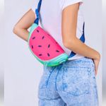 Ulta Beauty Pink and Green Watermelon Bag Photo 1