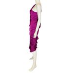Liv Foster One Shoulder Emily Satin Cocktail Dress Wine Berry Women’s Sz 2 Pink Photo 3