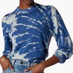 Equipment Agathe Mock Neck Sweater Blue Tie Dye Cashmere Women’s Sweater Medium Photo 0