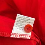 WoWo Red Tiered Mini Dress Pointed Puff Sleeve Rhinestone Avant Garde Size S Photo 9