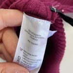 Derek Lam  Sweater Womens Small‎ Red Henley Ribbed Knit Stretch V Neck Photo 3