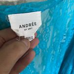 Andree by Unit  Blue Lace Kimono Cardigan sheer Photo 5