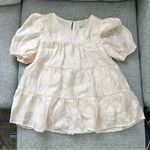 Moon River  Geneva Cream Puff Sleeve Blouse Photo 3