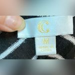 Charming Charlie ’s- Black and white striped shirt Size M‎ Photo 4