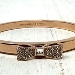 Kate Spade rose gold rhinestone bow bracelet, NWOT Photo 2
