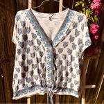Lucky Brand Lucky Brank short sleeved blouse L Photo 0