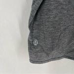Lululemon  Heather Gray Gathered V-Neck Boxy Crop‎ Dolman Sleeve Women's Top Photo 8