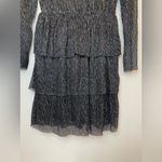 Gibsonlook NWT Shine Party Ruffle Long Sleeves Midi Dress Size XXS‎ Photo 6