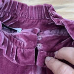 Moodie Velour High Neck Ruffle Cap Sleeve Pink Size Medium Party Occasion Photo 5