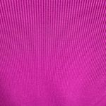 Emerson Lang Hot Pink Ribbed Knit Long Bell Sleeve Asymmetrical Neckline Top M Size M Photo 2