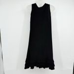 JBS Little Black Dress M Party Staple Ruffles Y2K Rockabilly Retro High Neck Size M Photo 12