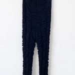 I am gia I.AM.GIA Ophelia Jumpsuit Ruche Mesh Strapless Stretch in Black Photo 0