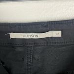 Hudson Jeans HUDSON James Black Beauty Coated High Rise Flare Leg Jeans, Size 27 Photo 2