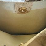 Tan Faux Pebbled Leather Shoulder Bag Photo 3