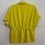 Giddy Up Glamour Yellow Ruffle Sleeve Women's Boutique Top Size Small Photo 2