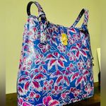 Brahmin Giora Tote NWT | Vista Blue Torrone Floral Palm Shoulder Bag + Dust Bag Photo 2