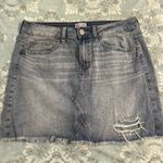 SO Distressed Denim Skirt Photo 1