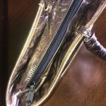 Karam Handbags Inc. Genuine Leather Vintage Metallic Patchwork Handbag Gold Photo 7