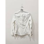 Lafayette 148 NWT  Stretch Cotton Straight Button Down Shirt White Women's Size 2 Photo 3
