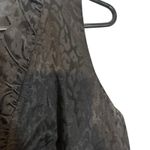 London Style Black Sleeveless V-Neck Leopard Print Sheath Dress Women Sz 12 Photo 4