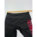 Victoria's Secret Victoria Sport‎ Capri Leggings Workout Fitness Cropped Black Red L Photo 2