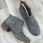 Lucky Brand gray suede Bennie side zip ankle boots size 9.5 Photo 0