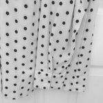SheIn Polka Dotted Long Sleeve Button Down Top with Pleated Back Photo 5