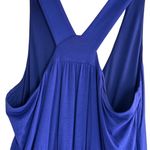 INC Large Sleeveless Jumpsuit Rayon Blend Royal Blue Cross Photo 8