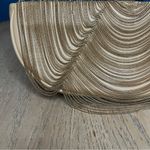 Cult Gaia Lael Gold Chain Embellished Lambskin Clutch Evening Bag Photo 4