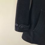 Eddie Bauer Black Wool Cashmere Blend Double Breasted Pea Coat Photo 2