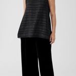 Eileen Fisher  Sheer Silk Glimmer Ballet Neck Tank Easy Fit, Long Length Small Photo 1