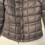 Ralph Lauren women's gray down feather filled puffer jacket size medium Photo 2