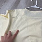 Aerie  Lace Shirt button up short sleeve crop womens Yellow (medium) cottagecore Photo 4