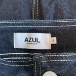 Azul By Moussy Japanese Brand Dark Denim Midi Skirt Front Slit Size Small Photo 2