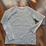 Boden Cotton Wool Thick Crewneck Sweater with Button Cuffs Gray Photo 1