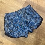 Nike  | Women's Dri-FIT Blue Paisley Print Activewear Running Shorts Photo 2