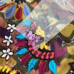 Sundance  Krya NWTs Embroidered Beaded Drawstring Cover Up Tunic size medium Photo 7